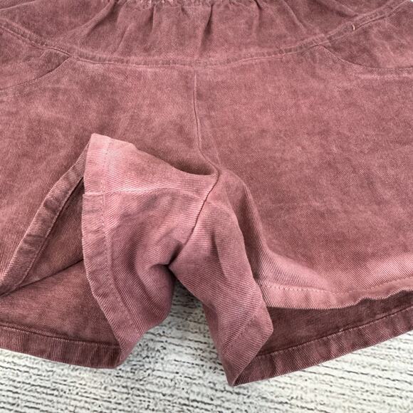 POL Women's Purple Mauve Pull On Ombre Faded Wide Leg Shorts Size Medium - Picture 3 of 7